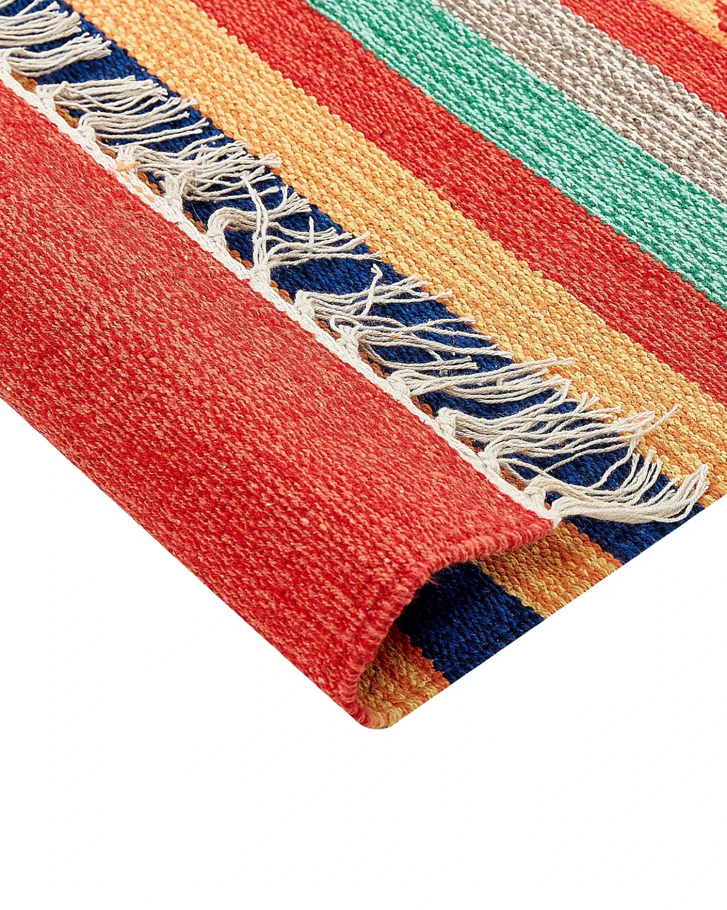 Tappeto HATIS Multicolore 80 x 300 cm Cotone Kilim