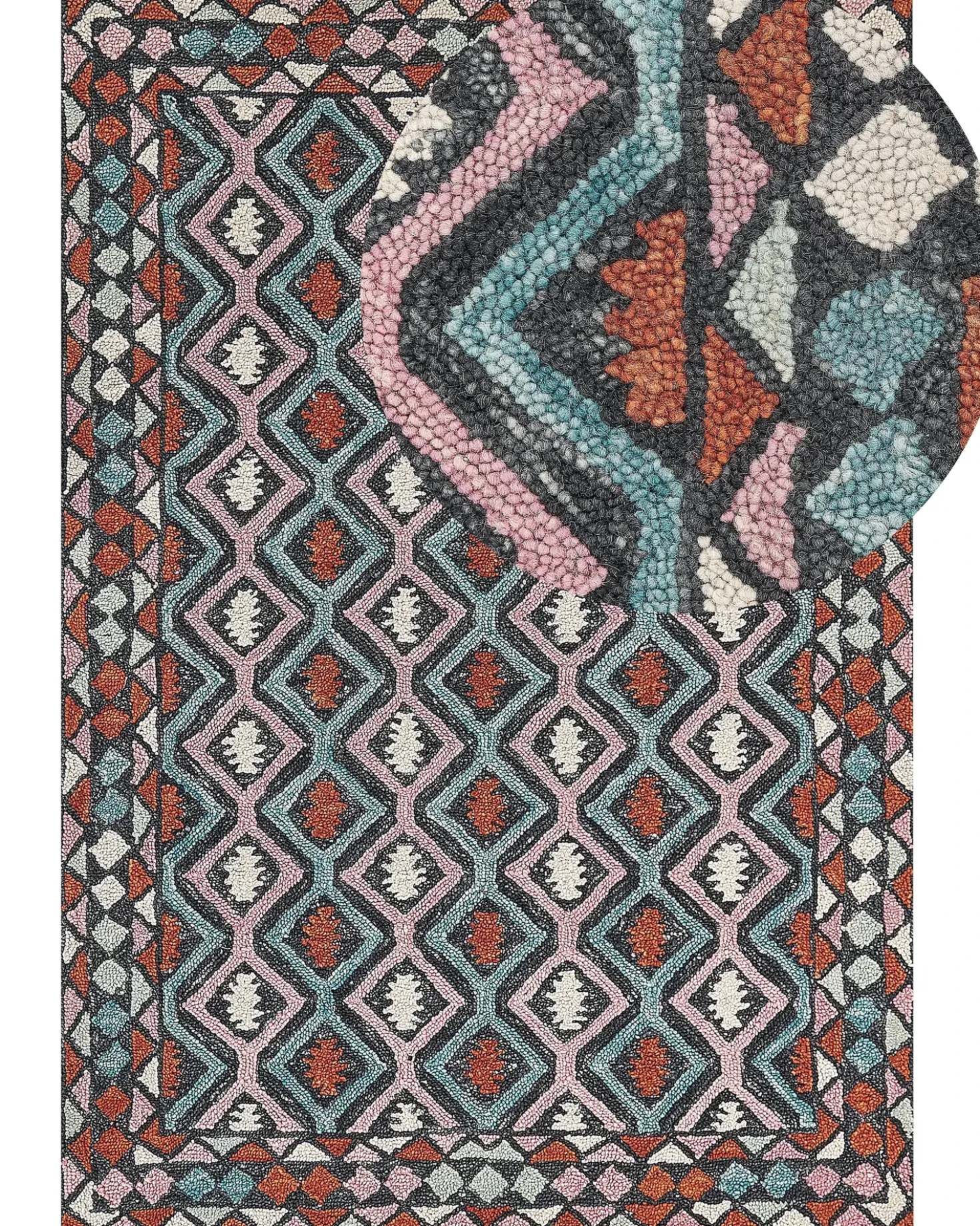 Tappeto HAYMANA Multicolore 160 x 230 cm Lana