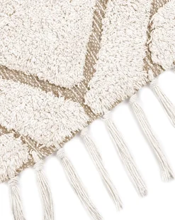 Tappeto HORASAN Beige chiaro ø 140 cm Cotone