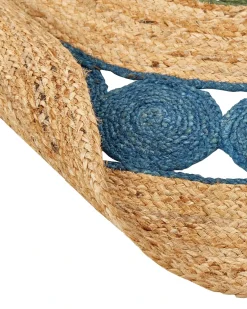 Tappeto HOVIT Verde Blu ø 140 cm Iuta