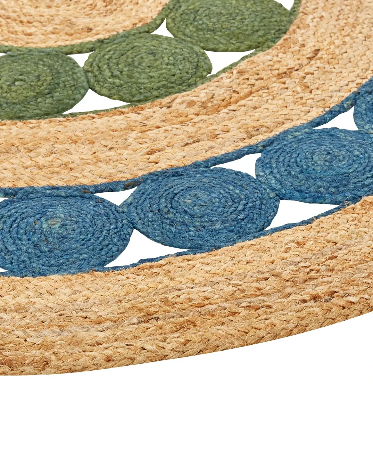 Tappeto HOVIT Verde Blu ø 140 cm Iuta