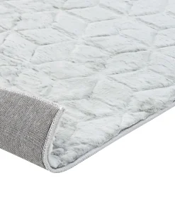 Tappeto in pelliccia sintetica THATTA Grigio chiaro 80 x 150 cm