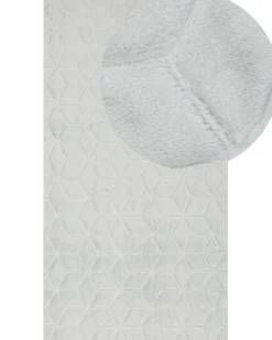 Tappeto in pelliccia sintetica THATTA Grigio chiaro 80 x 150 cm
