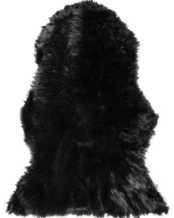 Tappeto in pelliccia sintetica MUNGO Nero 63 x 95 cm