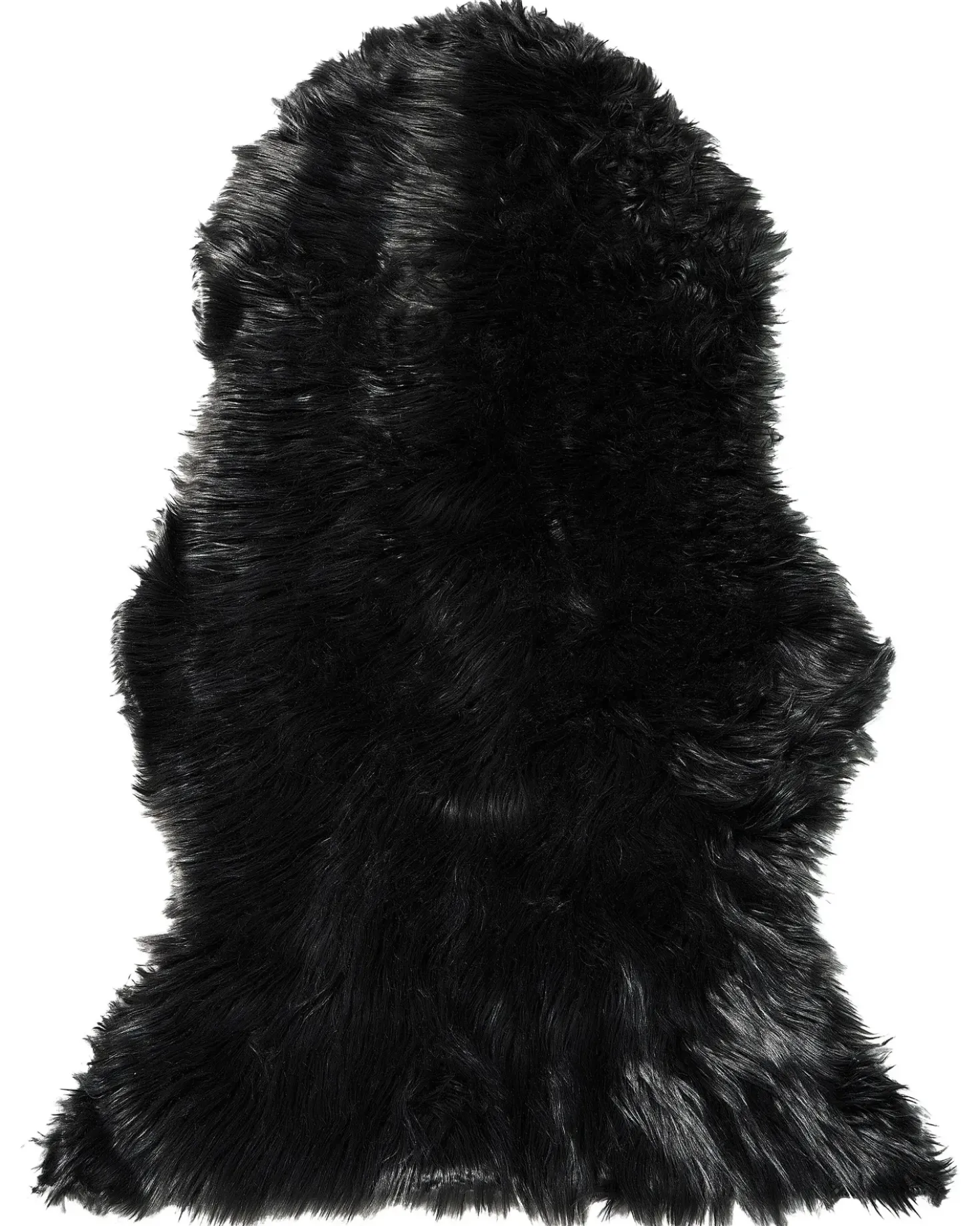 Tappeto in pelliccia sintetica MUNGO Nero 63 x 95 cm