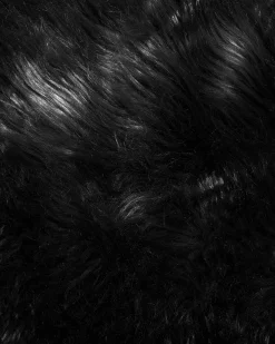 Tappeto in pelliccia sintetica MUNGO Nero 63 x 95 cm