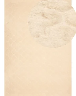 Tappeto in pelliccia sintetica GHARO Beige 160 x 230 cm