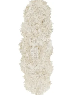 Tappeto in pelliccia sintetica MAMUNGARI Beige 60 x 180 cm
