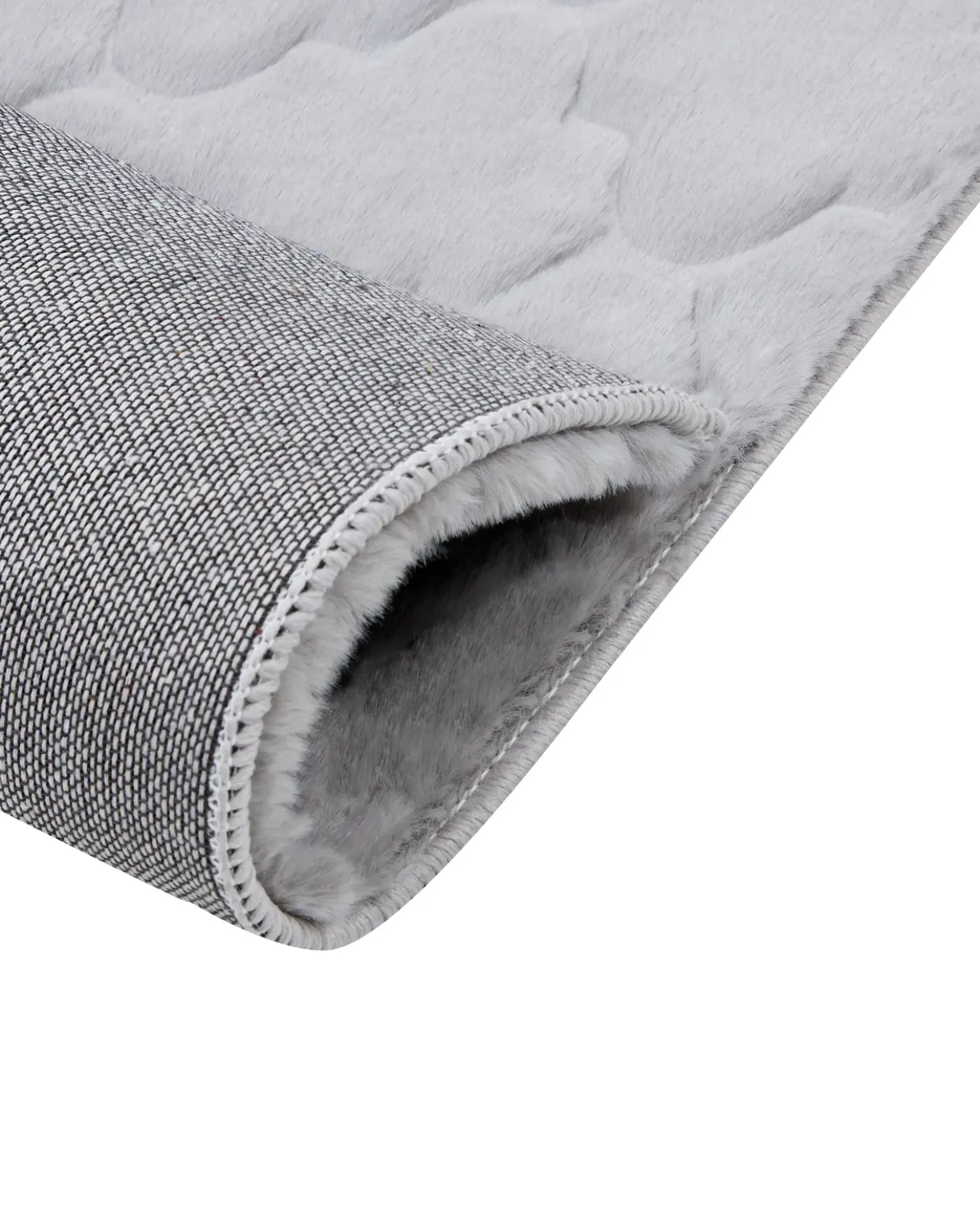 Tappeto in pelliccia sintetica GHARO Grigio 160 x 230 cm