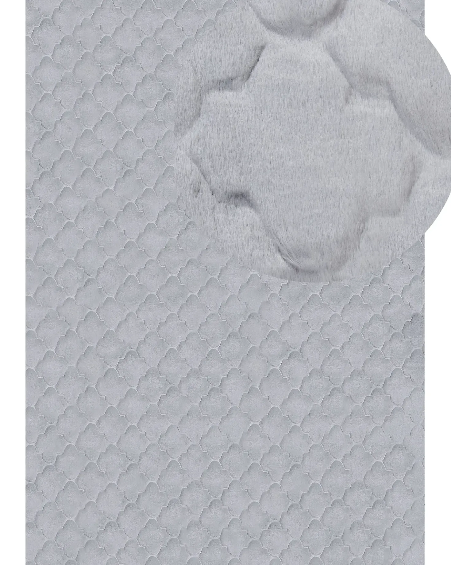 Tappeto in pelliccia sintetica GHARO Grigio 160 x 230 cm