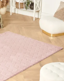 Tappeto in pelliccia sintetica THATTA Rosa 160 x 230 cm