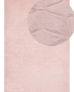 Tappeto in pelliccia sintetica THATTA Rosa 160 x 230 cm