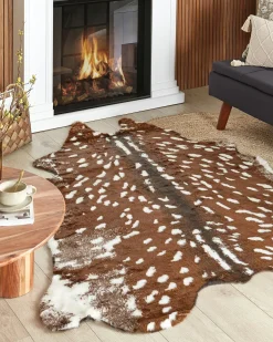 Tappeto in pelliccia sintetica KNOLL Marrone 150 x 200 cm