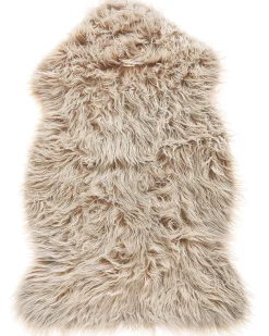 Tappeto in pelliccia sintetica MUNGO Beige 63 x 95 cm
