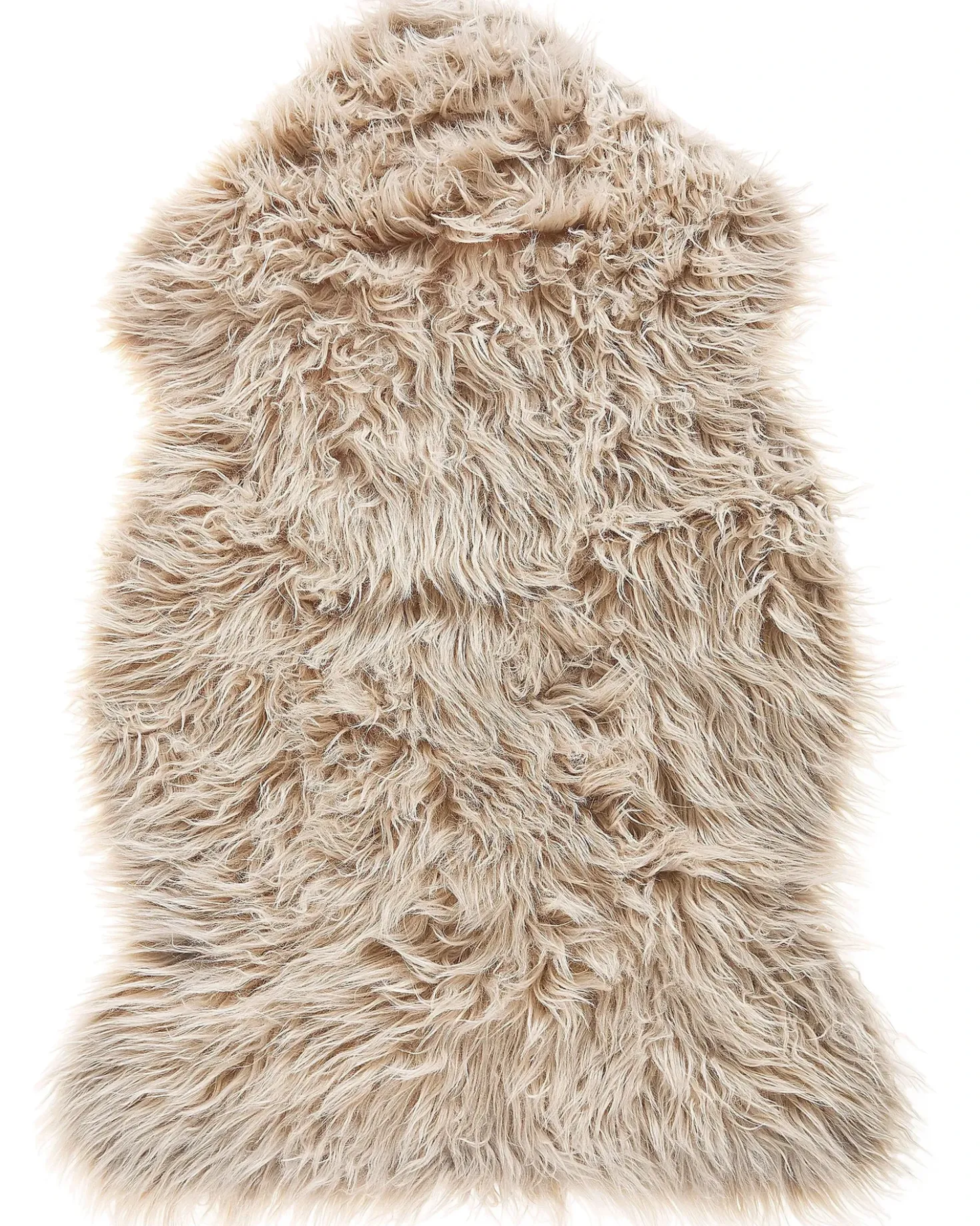 Tappeto in pelliccia sintetica MUNGO Beige 63 x 95 cm