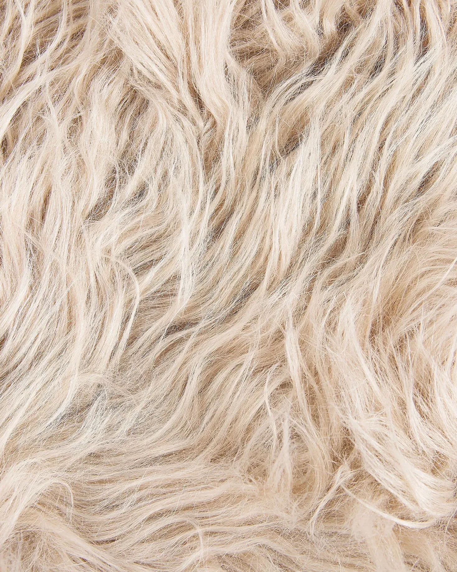 Tappeto in pelliccia sintetica MUNGO Beige 63 x 95 cm