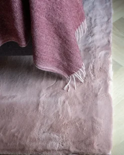 Tappeto in pelliccia sintetica MIRPUR Rosa 80 x 150 cm