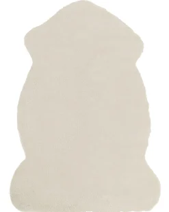 Tappeto in pelliccia sintetica UNDARA Beige 60 x 90 cm