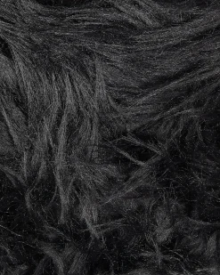 Tappeto in pelliccia sintetica MAMUNGARI Nero 60 x 180 cm
