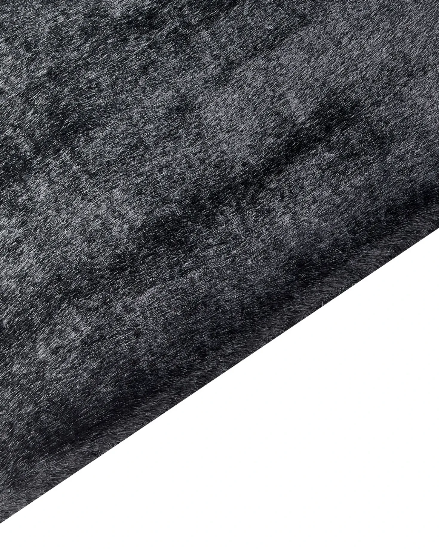 Tappeto in pelliccia sintetica MIRPUR Nero 160 x 230 cm