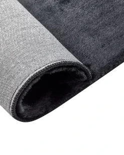 Tappeto in pelliccia sintetica MIRPUR Nero 160 x 230 cm