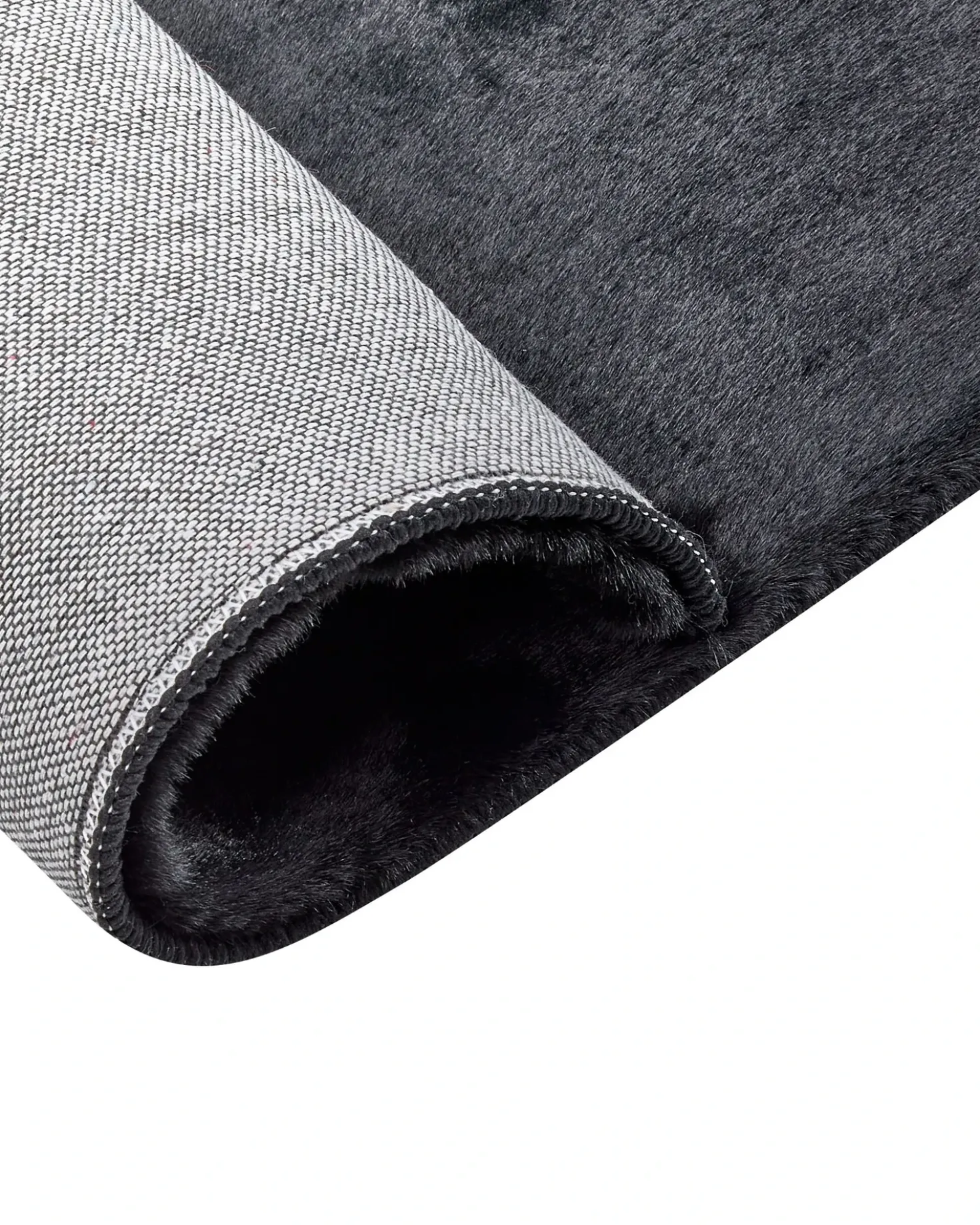 Tappeto in pelliccia sintetica MIRPUR Nero 160 x 230 cm