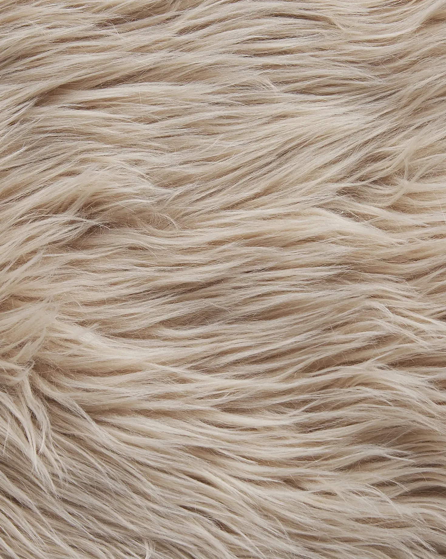 Tappeto in pelliccia sintetica MAMUNGARI Beige sabbia 60 x 180 cm