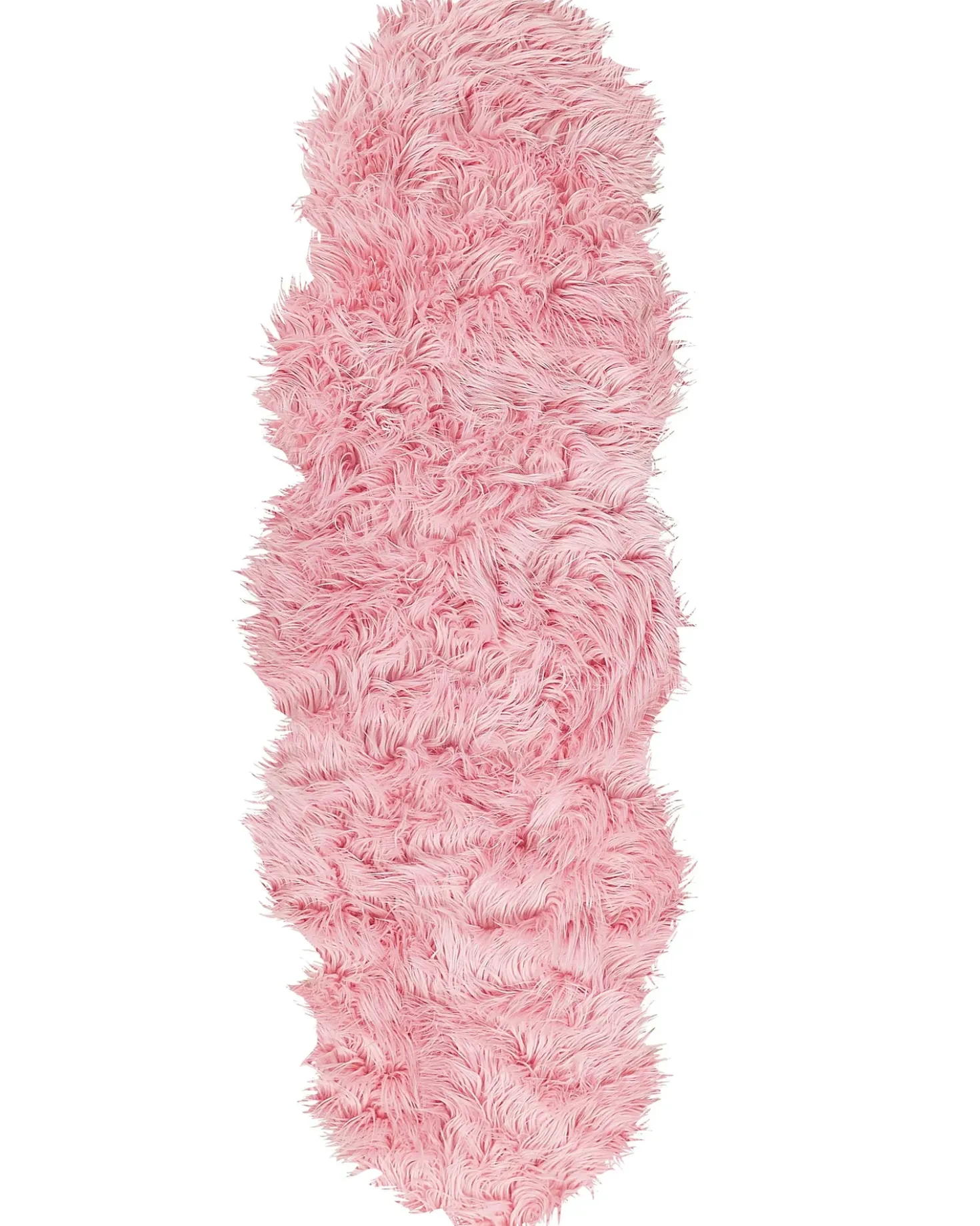 Tappeto in pelliccia sintetica MAMUNGARI Rosa 60 x 180 cm