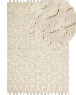 Tappeto ITANAGAR Beige 160 x 230 cm Cotone