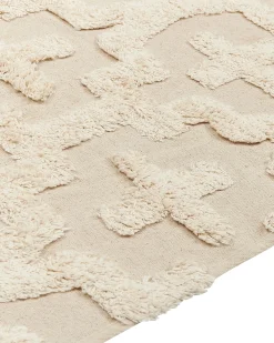 Tappeto ITANAGAR Beige 160 x 230 cm Cotone