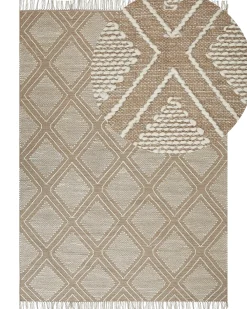 Tappeto KACEM Beige 160 x 230 cm Cotone