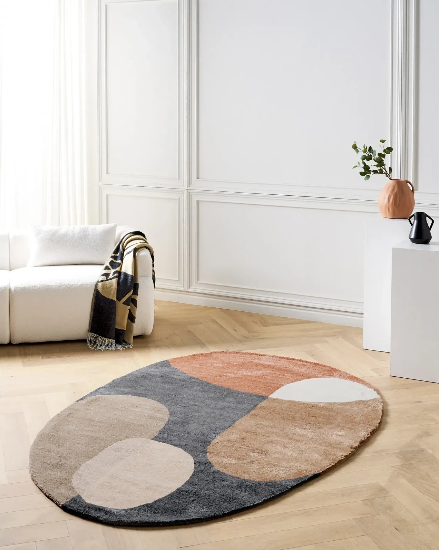 Tappeto KAFAR Multicolore 160 x 230 cm Viscosa