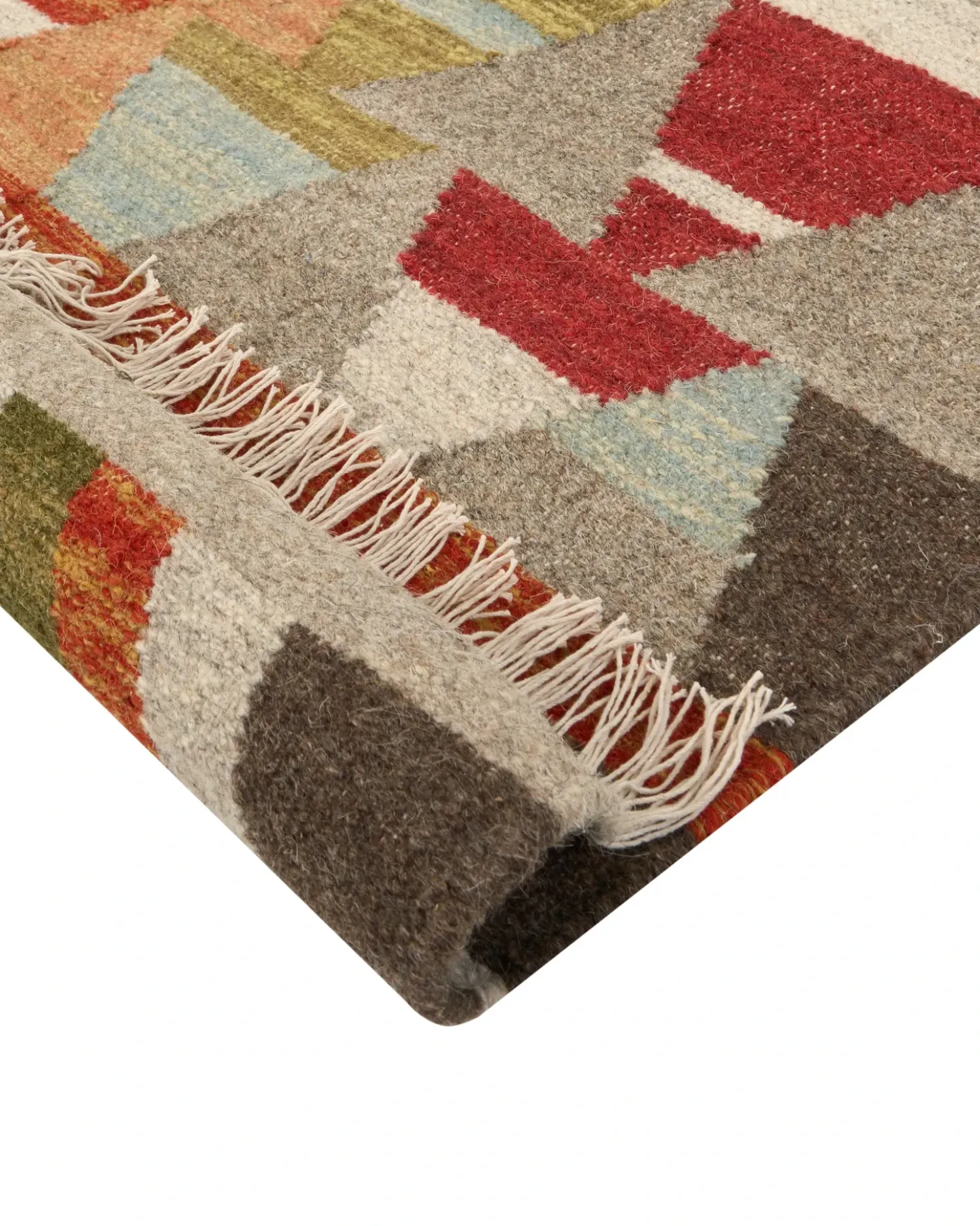 Tappeto KAGHSI Multicolore 140 x 200 cm Lana Kilim