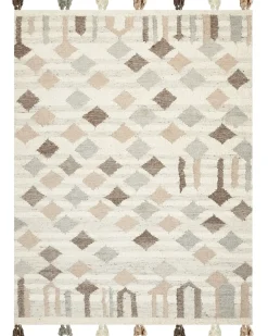Tappeto KAGHTSRASHEN Beige 160 x 230 cm Lana Kilim