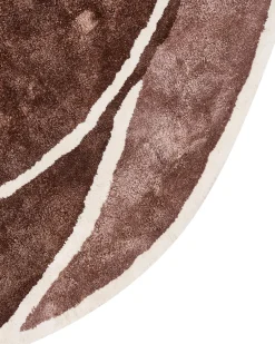 Tappeto KANRACH Marrone 200 x 200 cm Viscosa