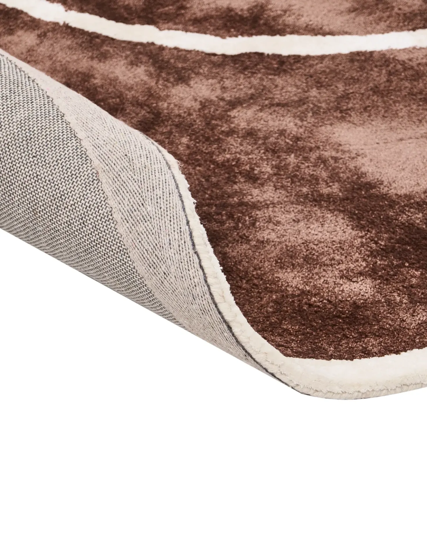 Tappeto KANRACH Marrone 200 x 200 cm Viscosa