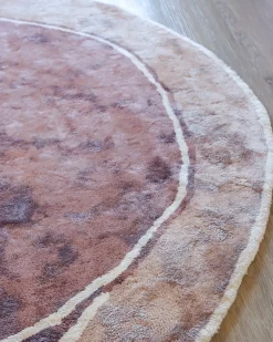 Tappeto KANRACH Rosa 200 x 200 cm Viscosa