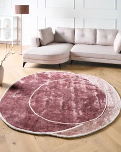Tappeto KANRACH Rosa 200 x 200 cm Viscosa