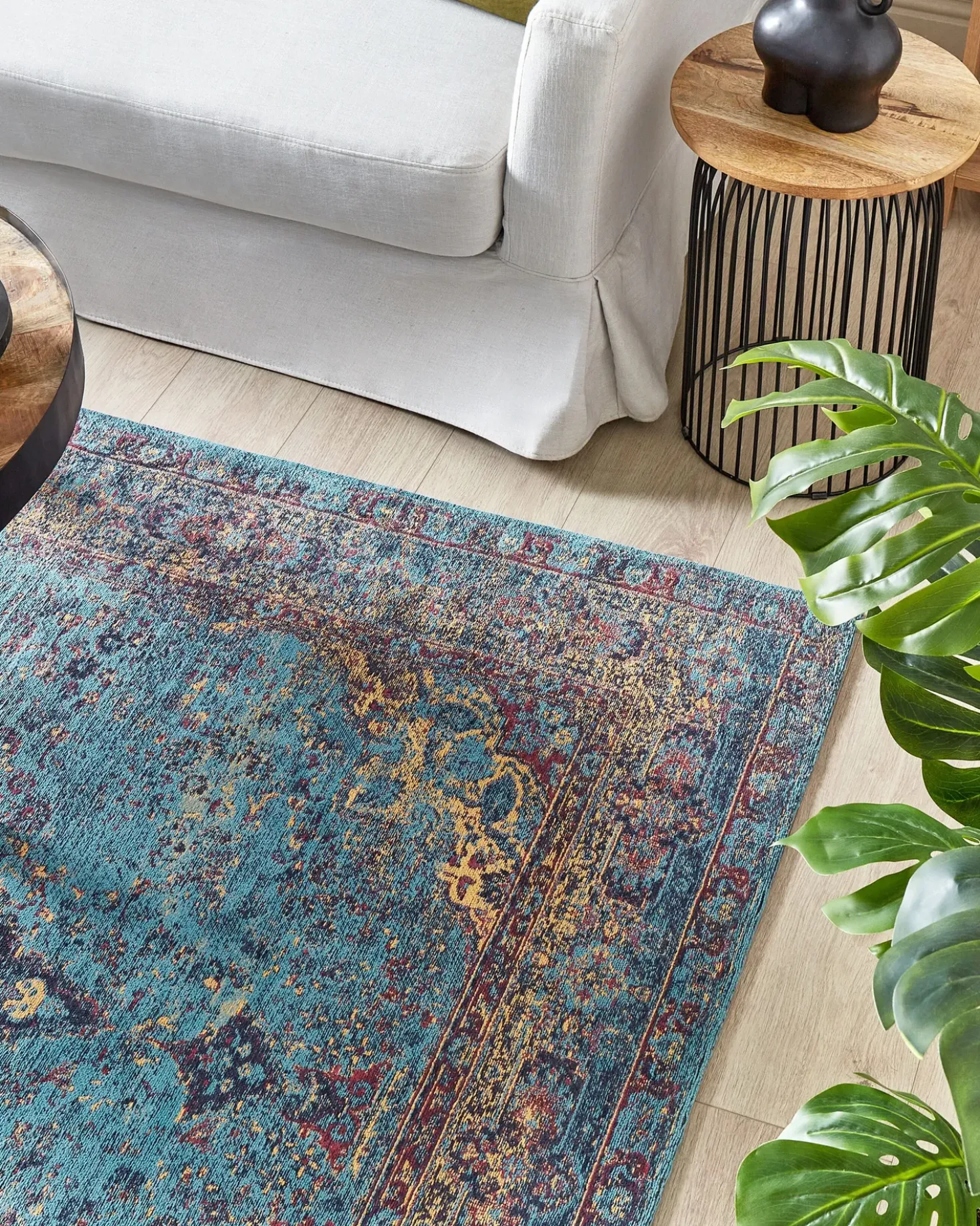 Tappeto KANSU Blu 160 x 230 cm Cotone