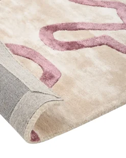 Tappeto KAPPAR Beige 160 x 230 cm Viscosa