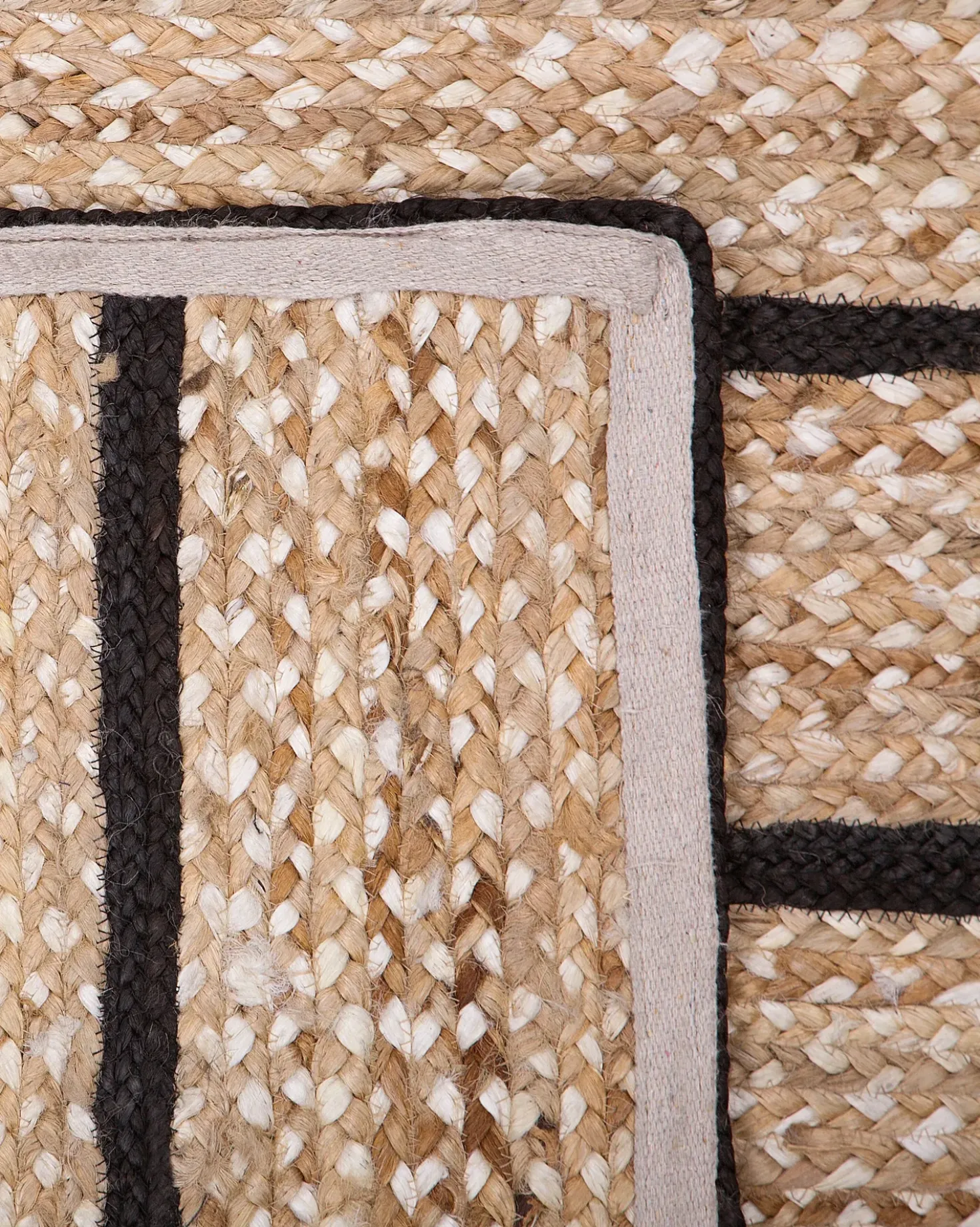 Tappeto KARADONA Beige 140 x 200 cm Iuta