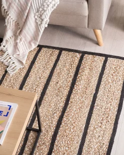 Tappeto KARADONA Beige 140 x 200 cm Iuta
