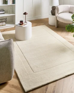 Tappeto KARGIL Bianco sporco 160 x 230 cm Lana