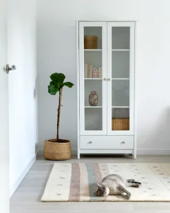Tappeto KARLI Beige 160 x 230 cm Lana Persiano