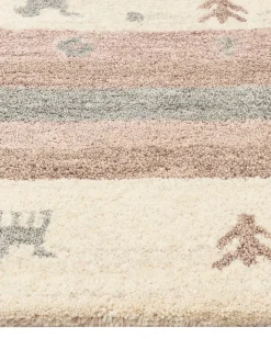 Tappeto KARLI Beige 160 x 230 cm Lana Persiano