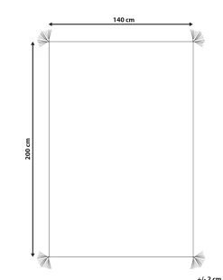 Tappeto KARTAL Bianco 140 x 200 cm Cotone