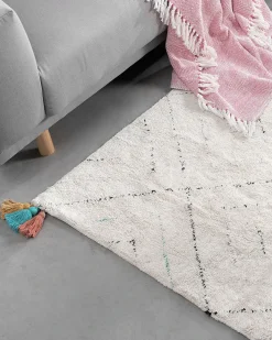 Tappeto KARTAL Bianco 140 x 200 cm Cotone