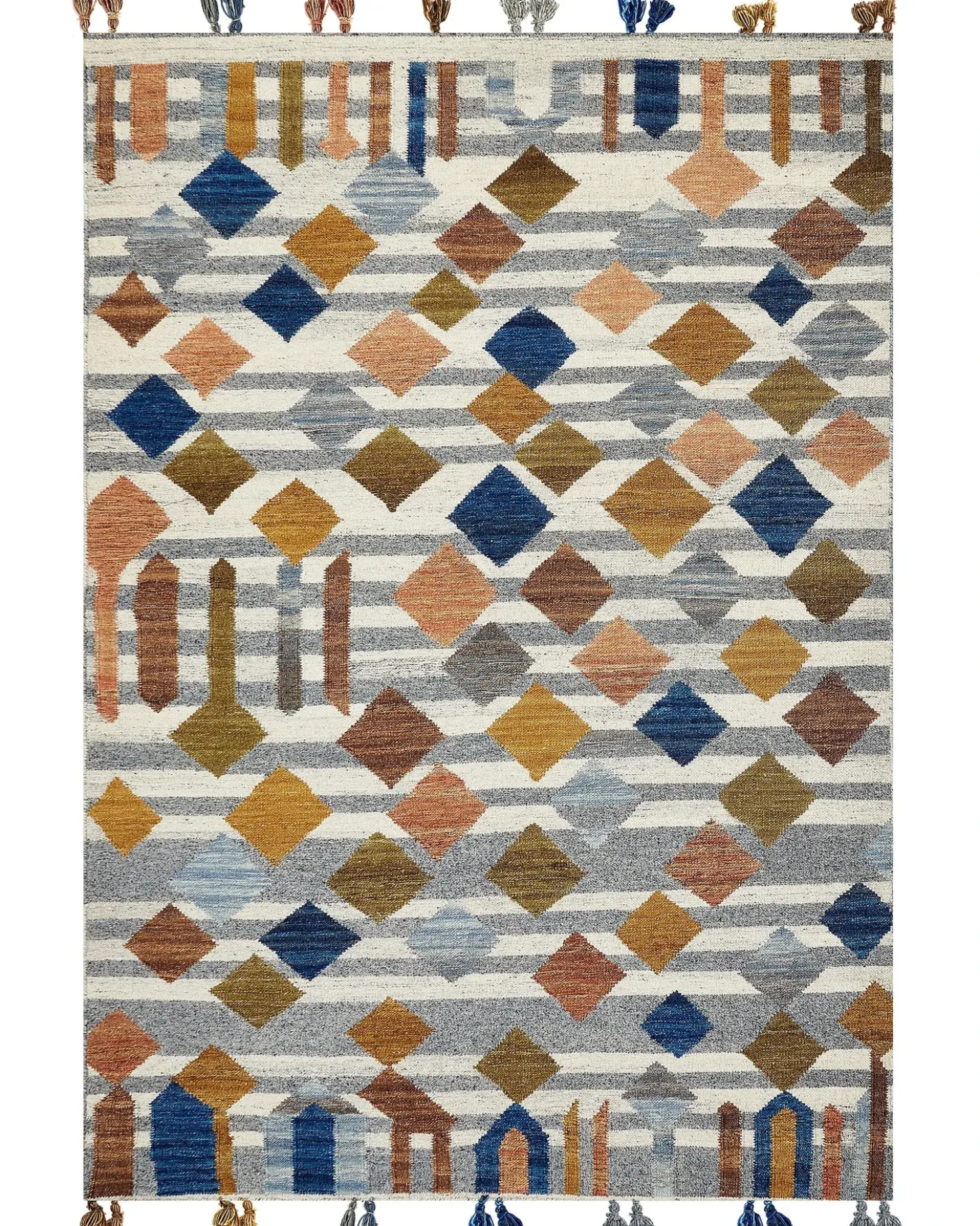 Tappeto KASAKH Multicolore 200 x 300 cm Lana Kilim