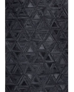 Tappeto KASAR Nero 140 x 200 cm Pelle naturale