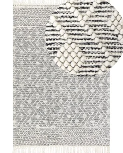 Tappeto KAVAK Nero 160 x 230 cm Lana